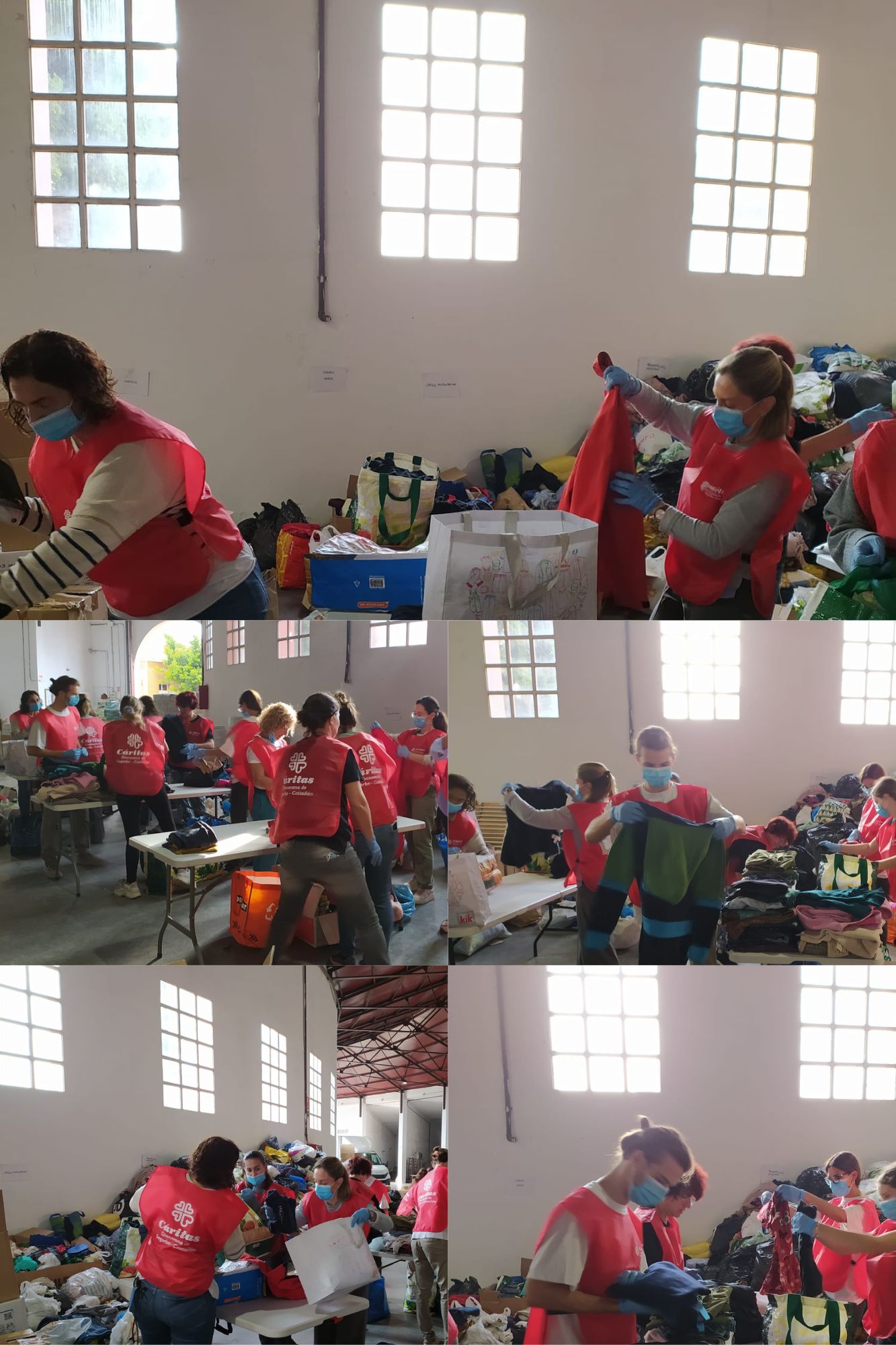 Voluntarios. Collage